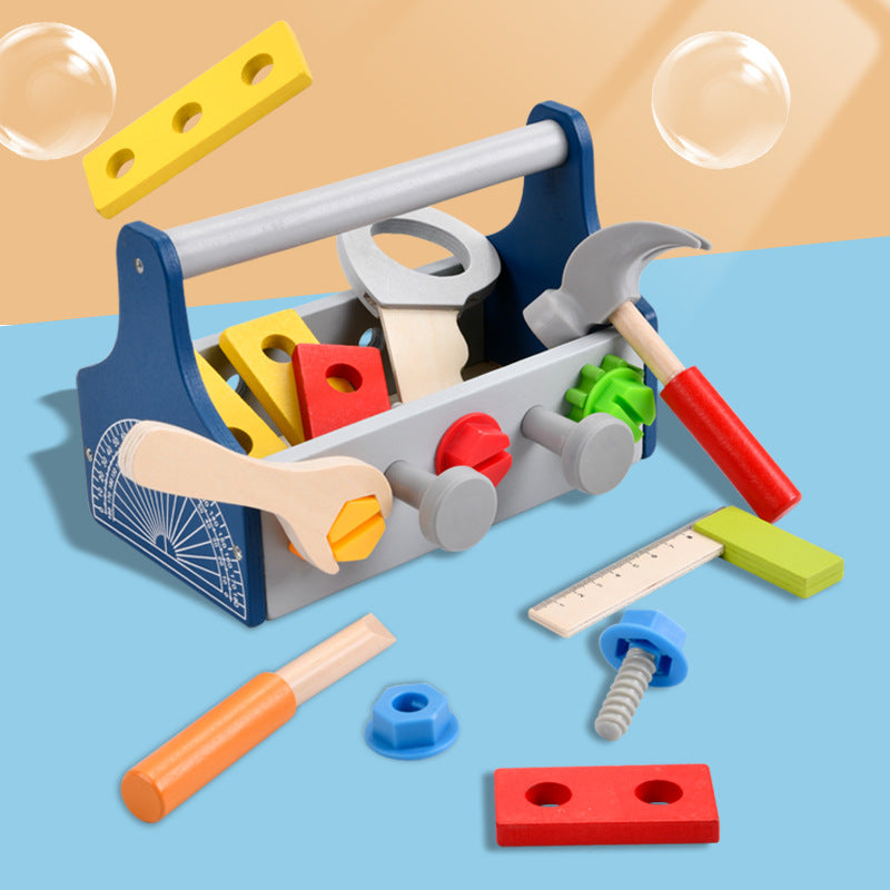 Kids Wooden Portable Screw Tool - BabyOlivia