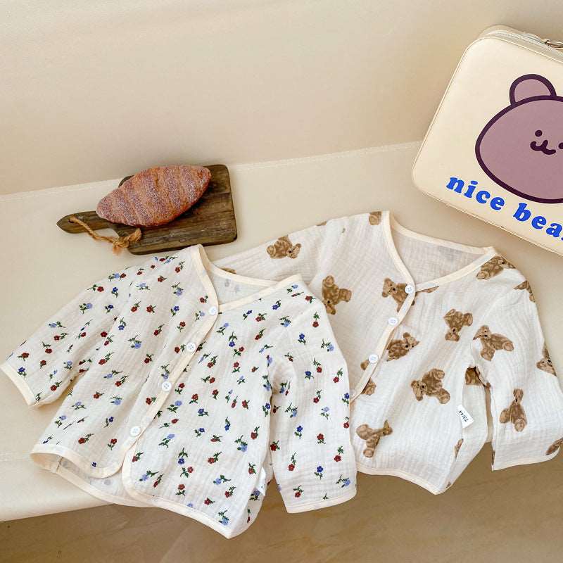 Baby Bear Floral Cotton Shirt