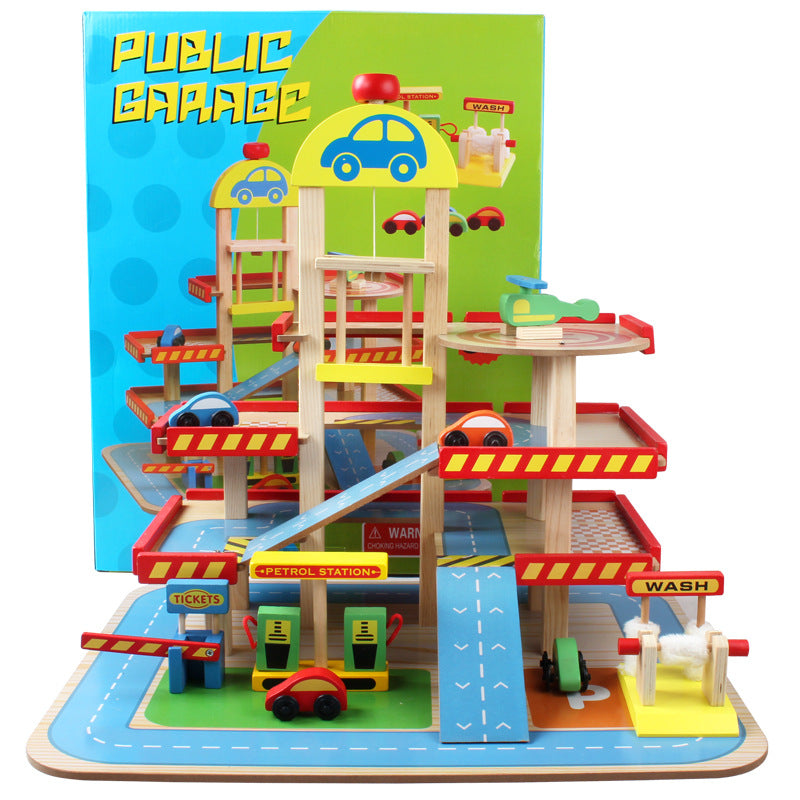 Kids Play House Public Garage 9 pcs - BabyOlivia