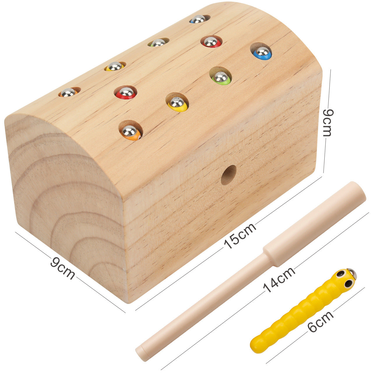 Montessori Wooden Bug Catch Game