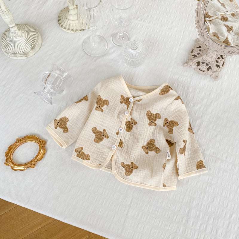 Baby Bear Floral Cotton Shirt