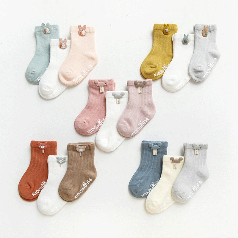 3 Pairs/Lot Baby Socks