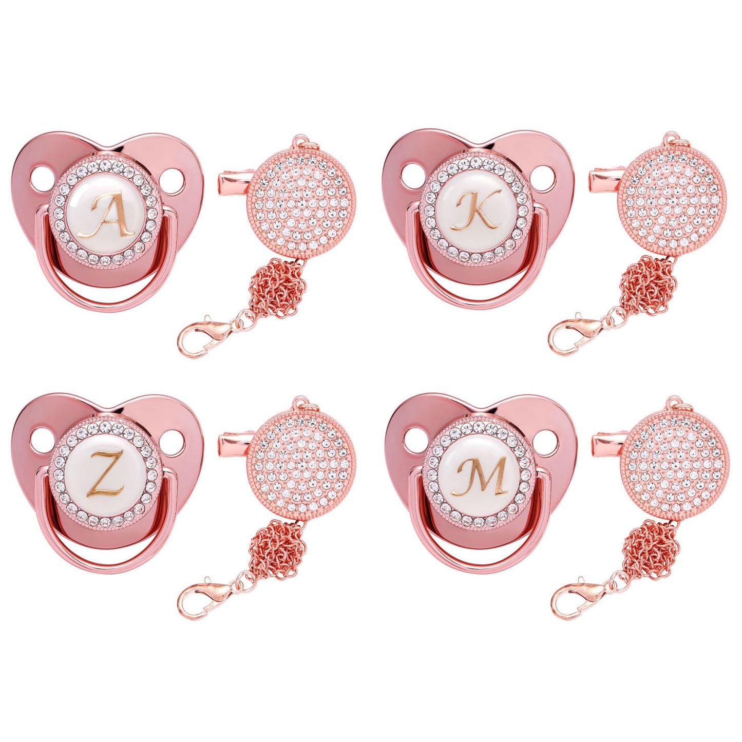 Princess Baby Pacifier + Clip Chain