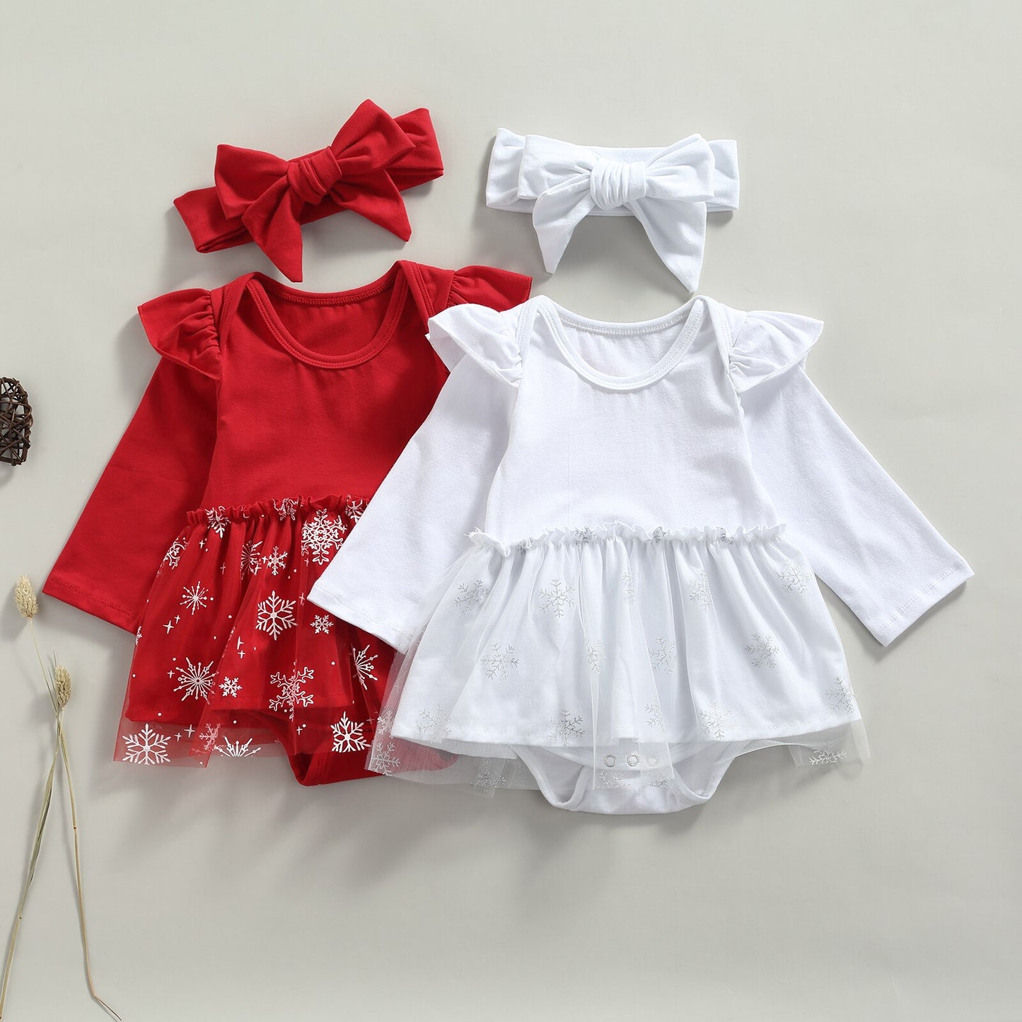 2Pcs Baby Girls Christmas Outfit 6M-2Y