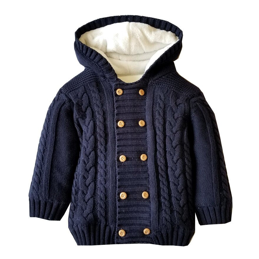 Hooded Winter Sweater For Boys 1-4Y