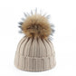 Big Fur Knitted Winter Hat