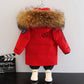 Winter Down Jacket With Faux Fur For Boys 2-8Y