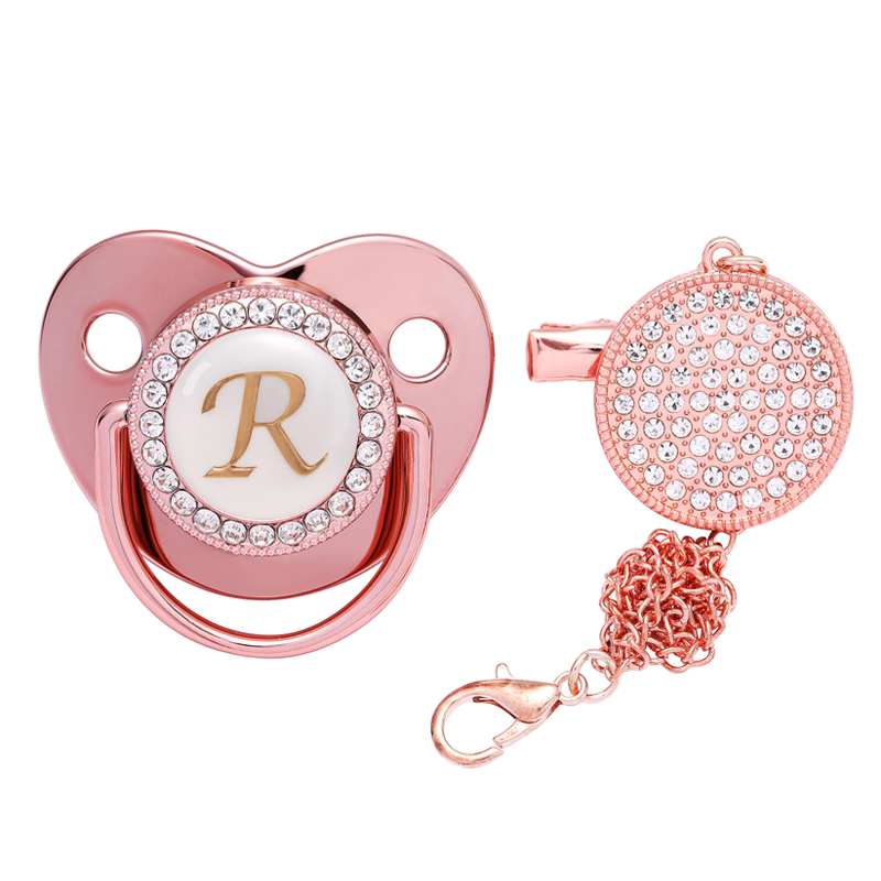 Princess Baby Pacifier + Clip Chain