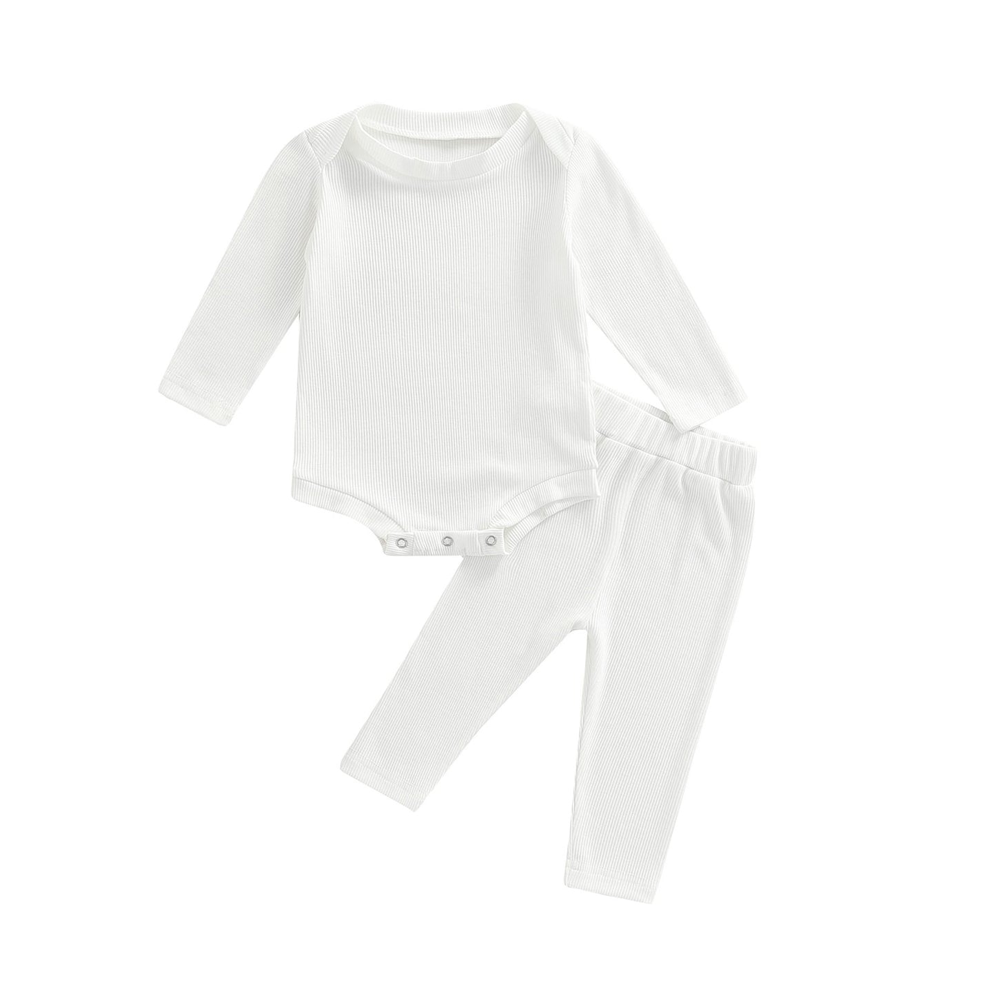 Newborn Set Knitted Soft Romper + Pants