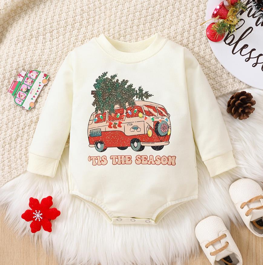Baby Boy Girls Christmas Outfit Romper