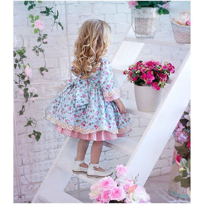 Baby Girl Princess Dress Floral Lace 1-5Y
