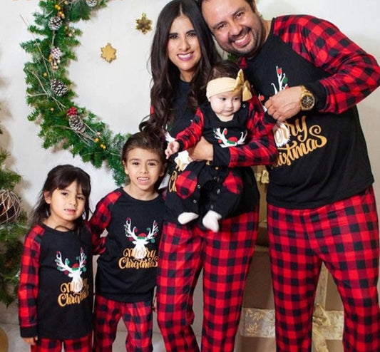 Bear Leader Christmas Father Mother Kids Pajamas